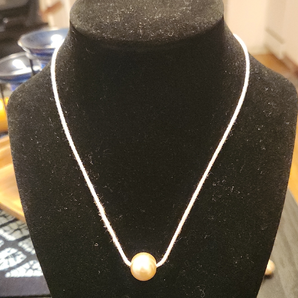 Cream Faux Pearl Necklace